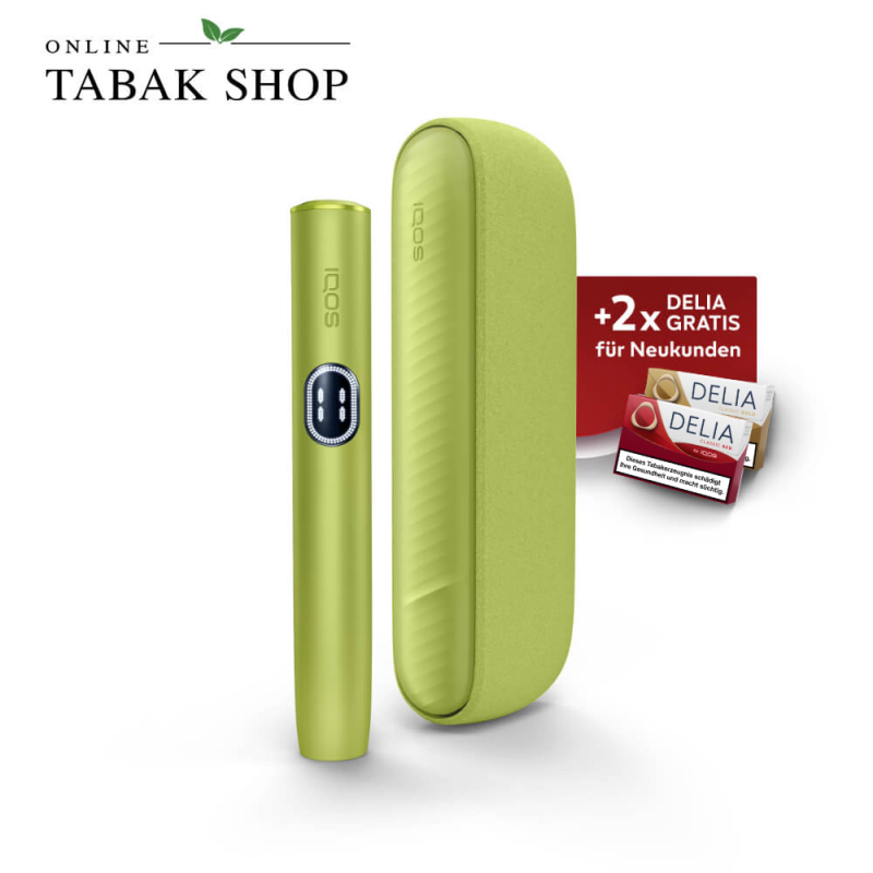 IQOS ILUMA i Leaf Green + 40 DELIA Sticks nach Registrierung*