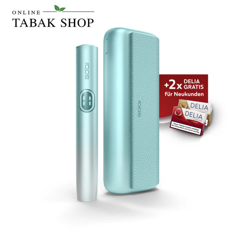 IQOS ILUMA i Prime Breeze Blue + 40 DELIA Sticks nach Registrierung*