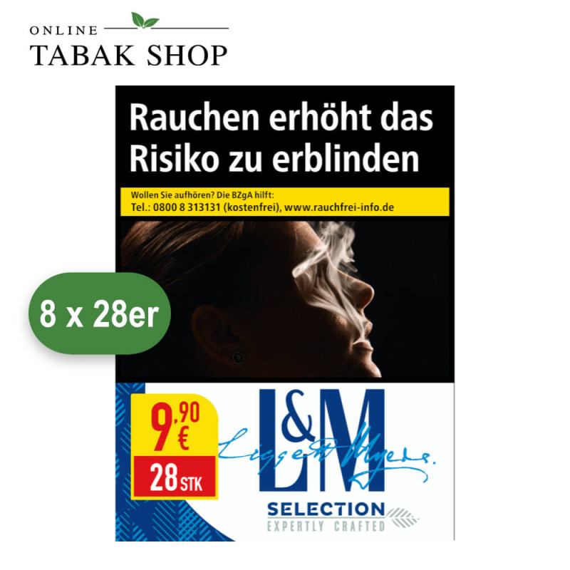 L&M Selection Blue Zigaretten 2XL (8 x 28er) Plain