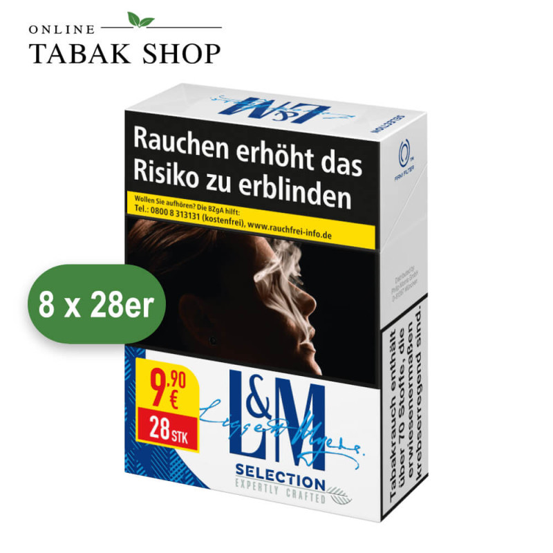 L&M Selection Blue Zigaretten 2XL (8 x 28er)