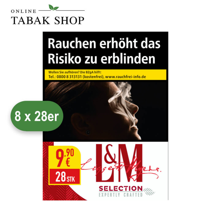 L&M Selection Red Zigaretten 2XL (8 x 28er) Plain