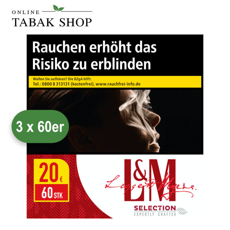 L&M Selection Red Zigaretten 7XL (3 x 60er) Plain