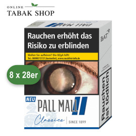 PALL MALL Classics Blue Zigaretten Super (8x28 Stück)