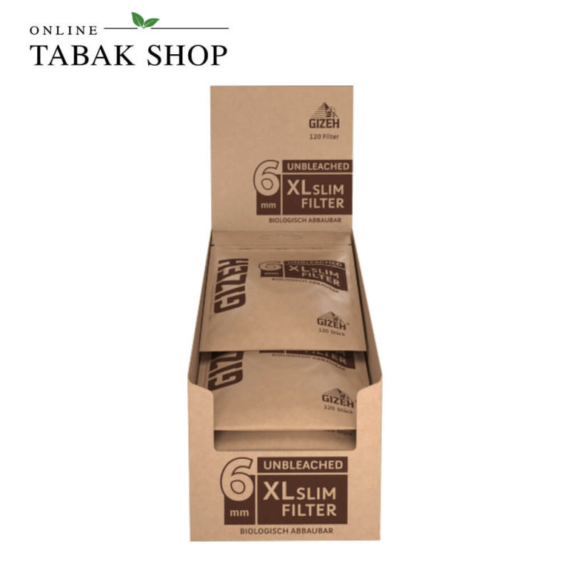 GIZEH Unbleached XL Slim Filter Box Plain