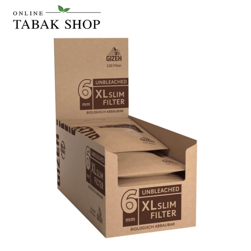 GIZEH Unbleached XL Slim Filter Box