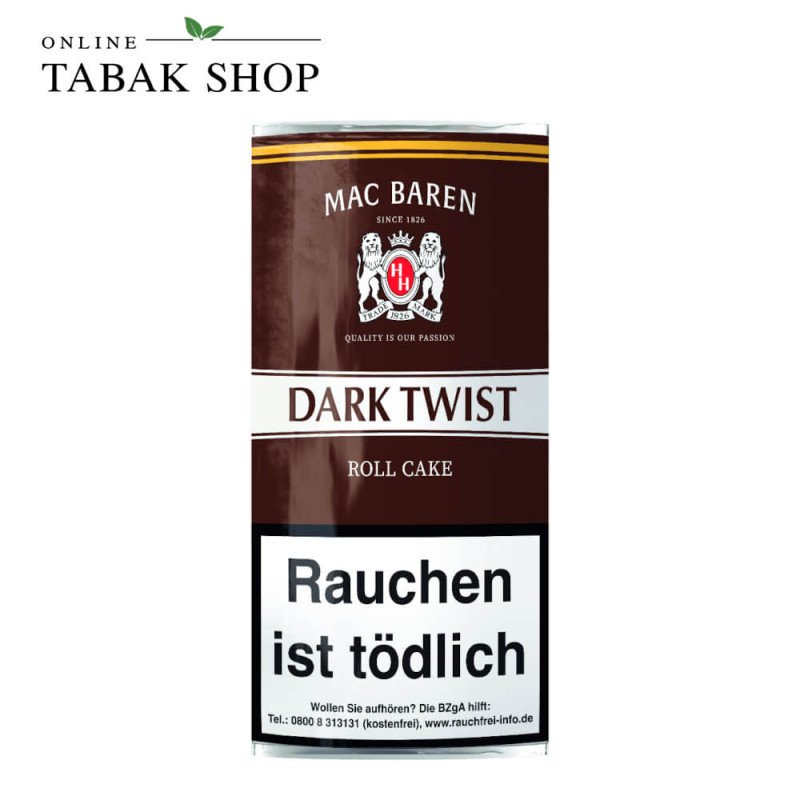 MAC BAREN Dark Twist Pfeifentabak Pouch 50g