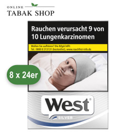 West Silver Zigaretten XL (8x24 Stück)