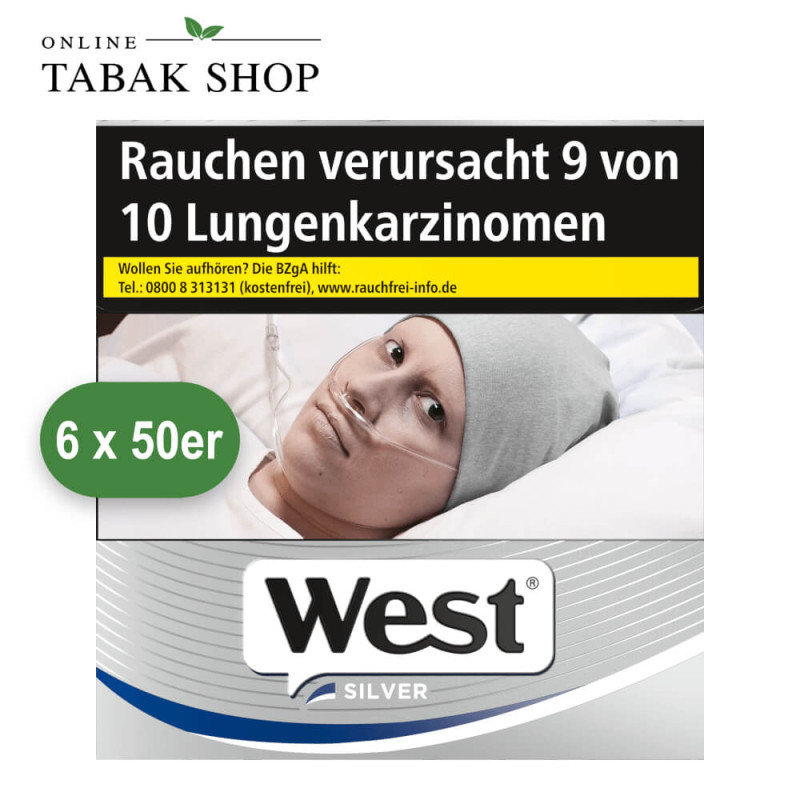 West Silver Zigaretten 5XL (6x50 Stück)