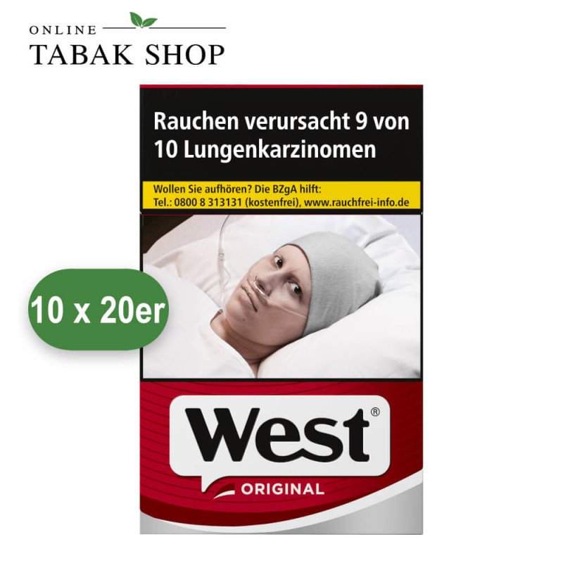West Original Zigaretten OP (10x20 Stück)