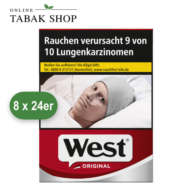 West Original Zigaretten XL (8 x 24er)