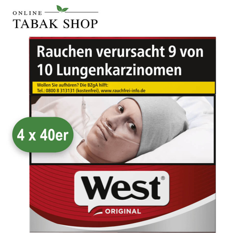 West Original Zigaretten 4XL (4x40 Stück)