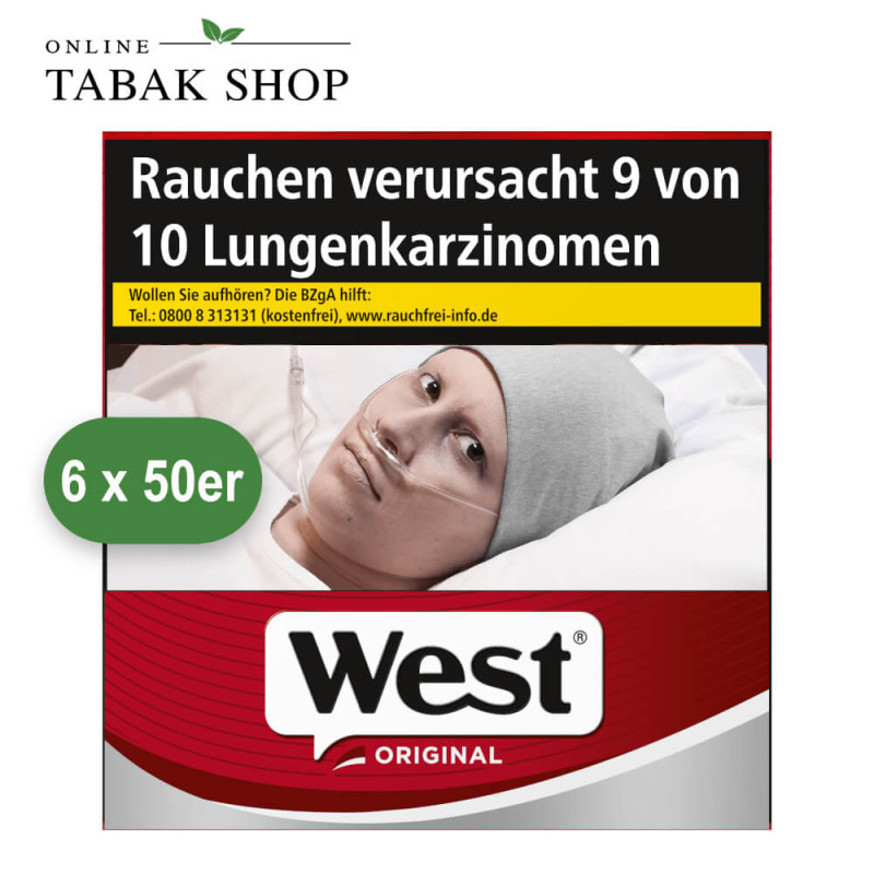 West Original Zigaretten 5XL (6x50 Stück)