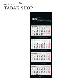 Alpha Edition 4-Monatskalender 2027 Black
