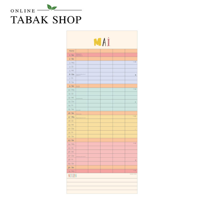 Familienplaner Unser buntes Jahr (Wandkalender) Mai
