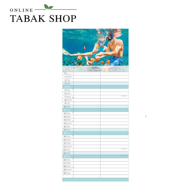Glücksmomente für dich und mich (Wandkalender) April