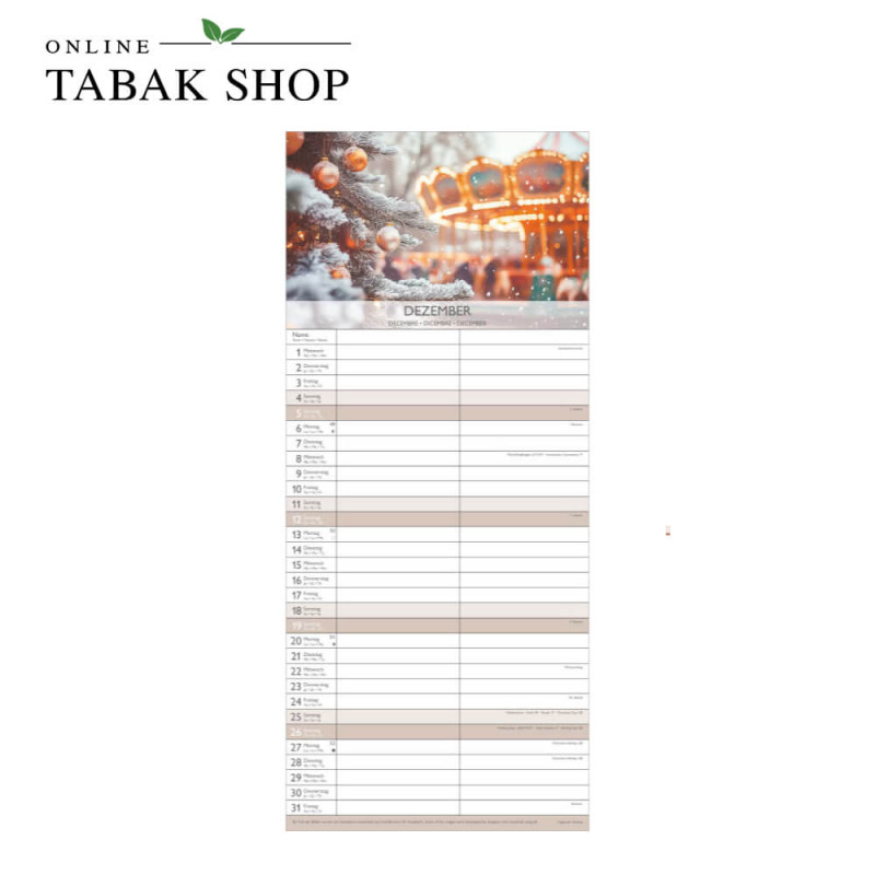 Glücksmomente für dich und mich (Wandkalender) Dezember