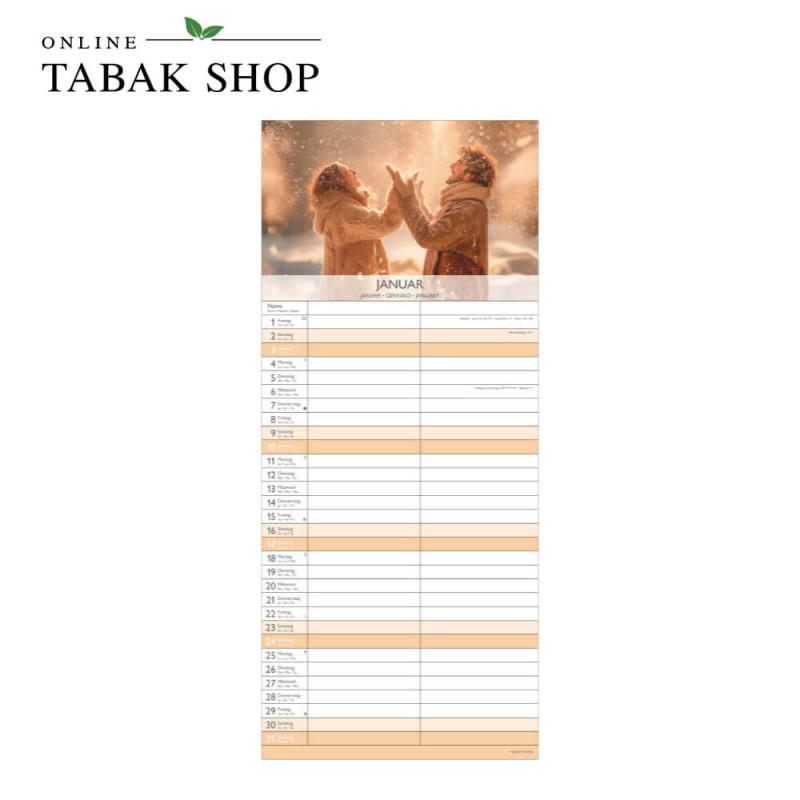 Glücksmomente für dich und mich (Wandkalender) Januar