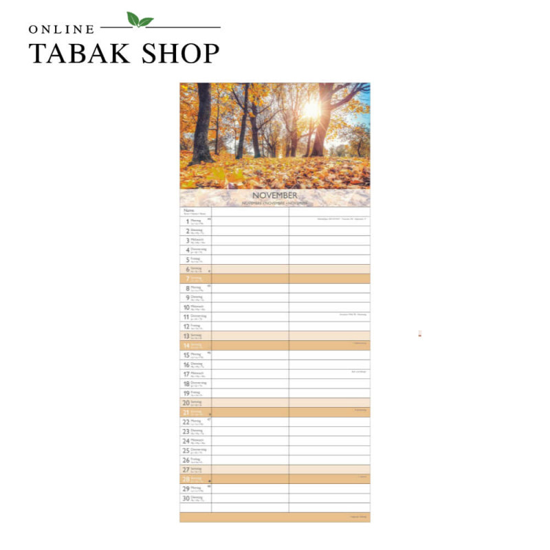 Glücksmomente für dich und mich (Wandkalender) November