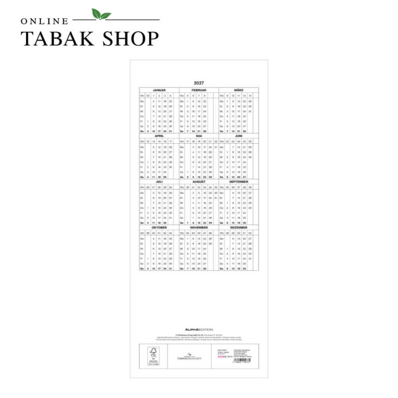 Glücksmomente für dich und mich (Wandkalender) Rückseite