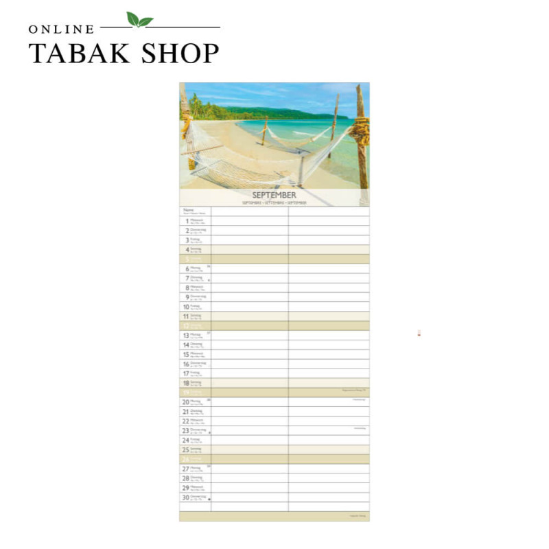 Glücksmomente für dich und mich (Wandkalender) September