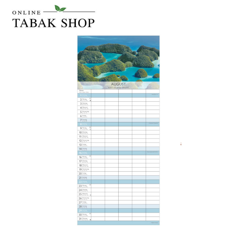 Traumziele für deine Seele (Wandkalender) August
