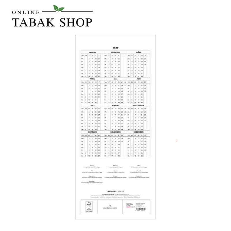 Traumziele für deine Seele (Wandkalender) Rückseite
