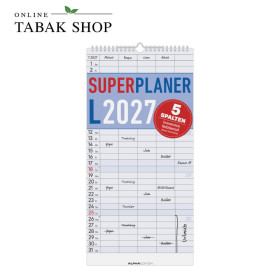 Alpha Edition Superplaner L Familienplaner 2027 mit 5 Spalten