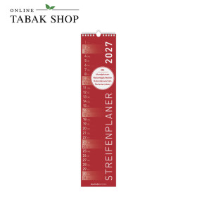 Alpha Edition Streifenplaner 2027 Rot Wandplaner