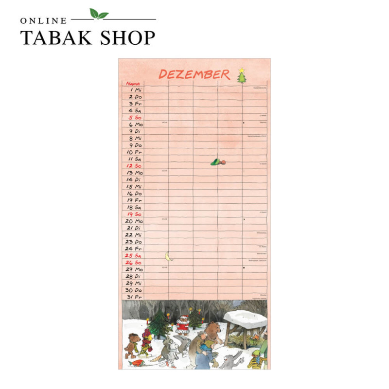 Janosch Familienplaner (Wandkalender) Dezember