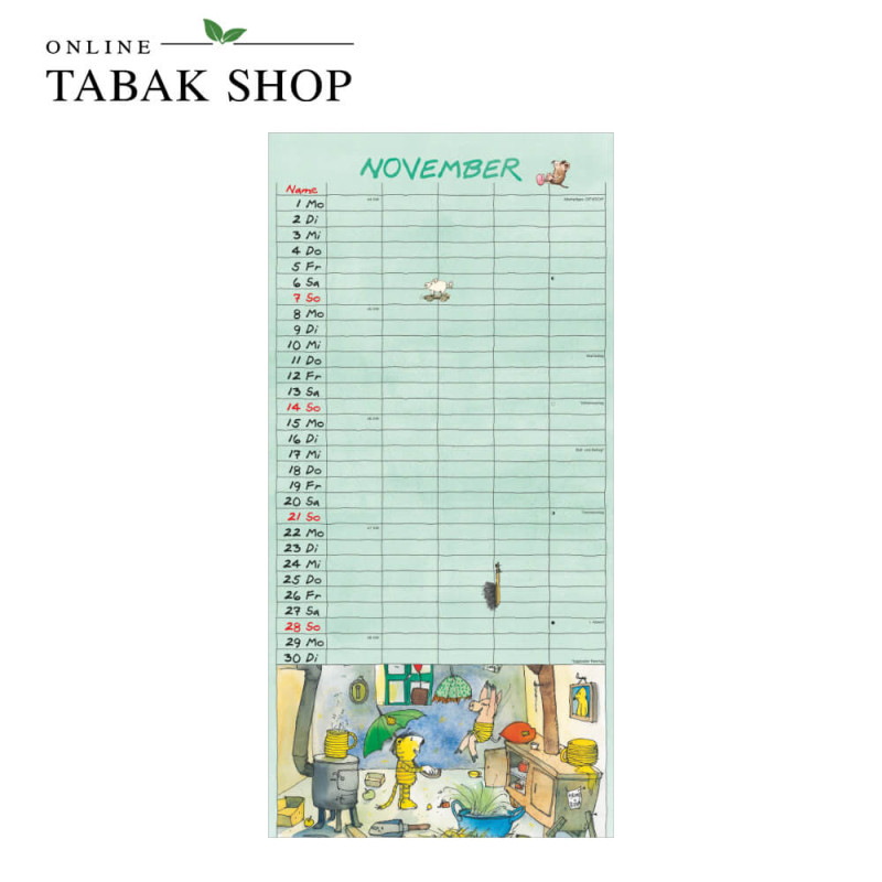 Janosch Familienplaner (Wandkalender) November
