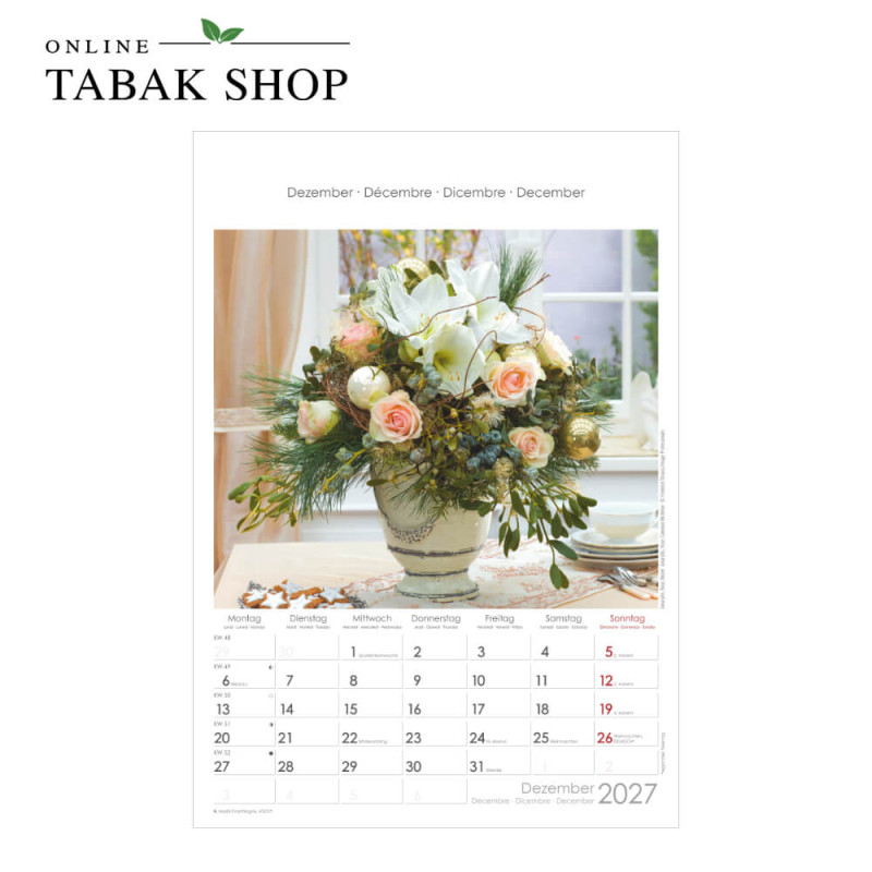 Blumen (Wandkalender) Dezember