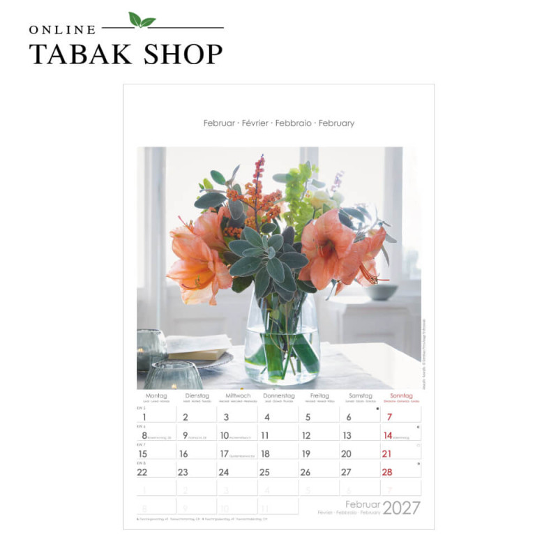 Blumen (Wandkalender) Februar