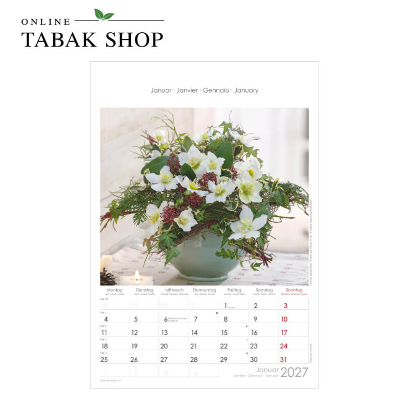 Blumen (Wandkalender) Januar