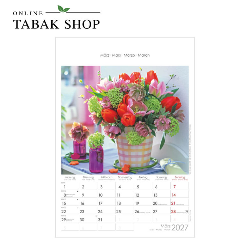 Blumen (Wandkalender) März