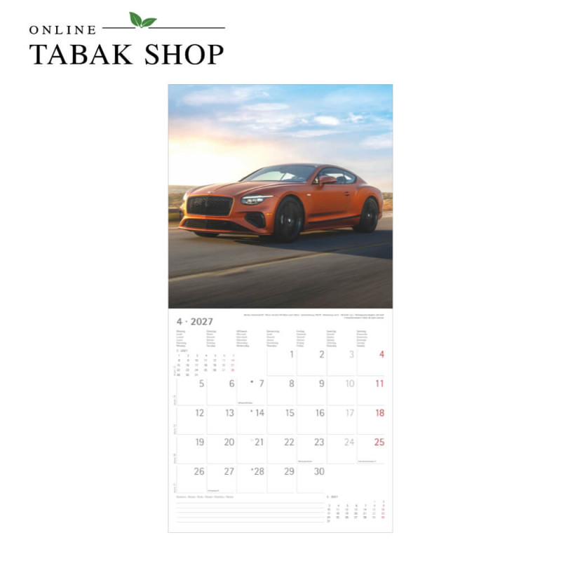 High Speed (Wandkalender) April