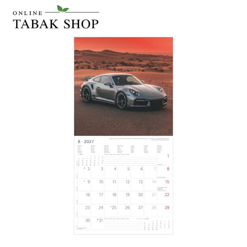 High Speed (Wandkalender) August