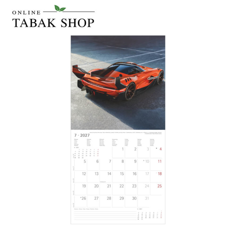 High Speed (Wandkalender) Juli