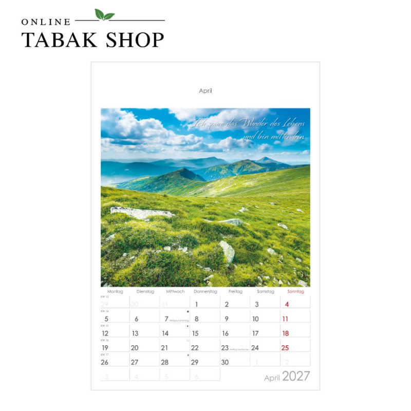 Auszeit für die Seele (Wandkalender) April