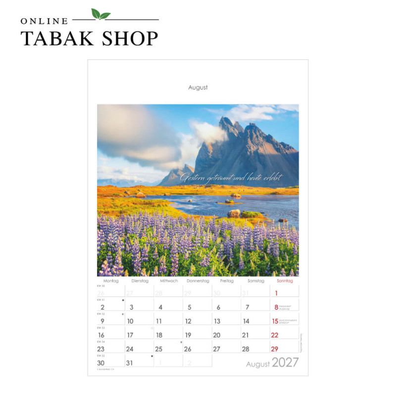 Auszeit für die Seele (Wandkalender) August