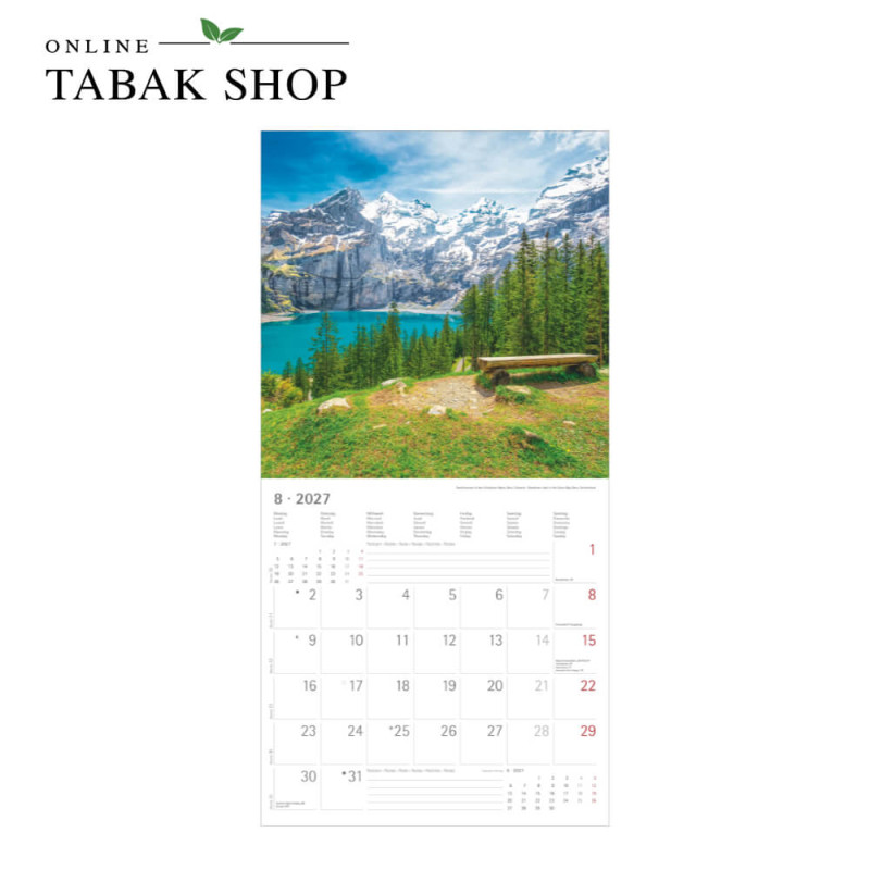 Alpen (Wandkalender) August
