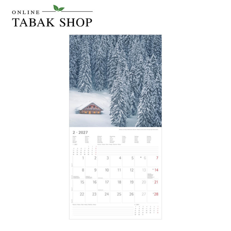 Alpen (Wandkalender) Februar