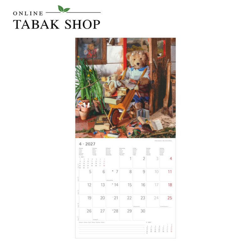 Teddy (Wandkalender) April