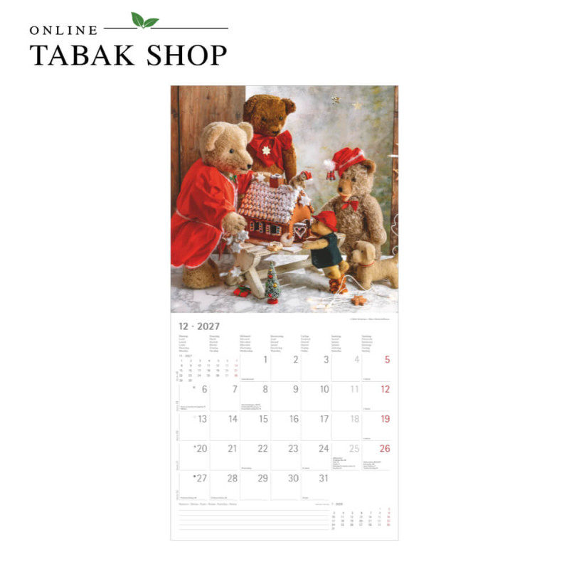 Teddy (Wandkalender) Dezember