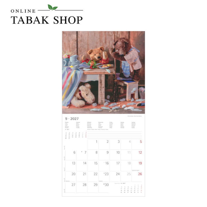 Teddy (Wandkalender) September