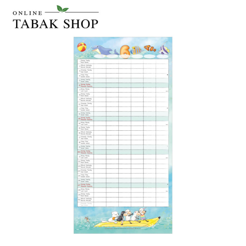 Familienplaner Cartoon (Wandkalender) Juni