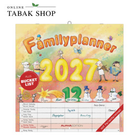 Alpha Edition Cartoon Familienplaner 2027 mit 6 Spalten