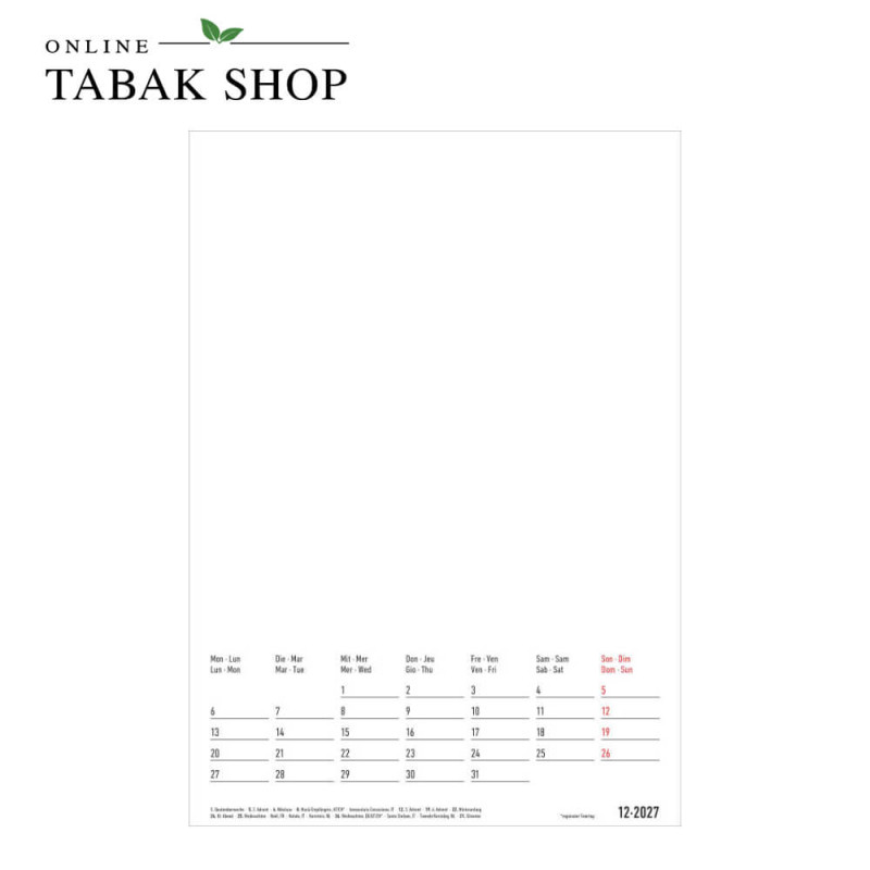 Kreativkalender A4 - 2 in 1 (Bastelkalender) Dezember