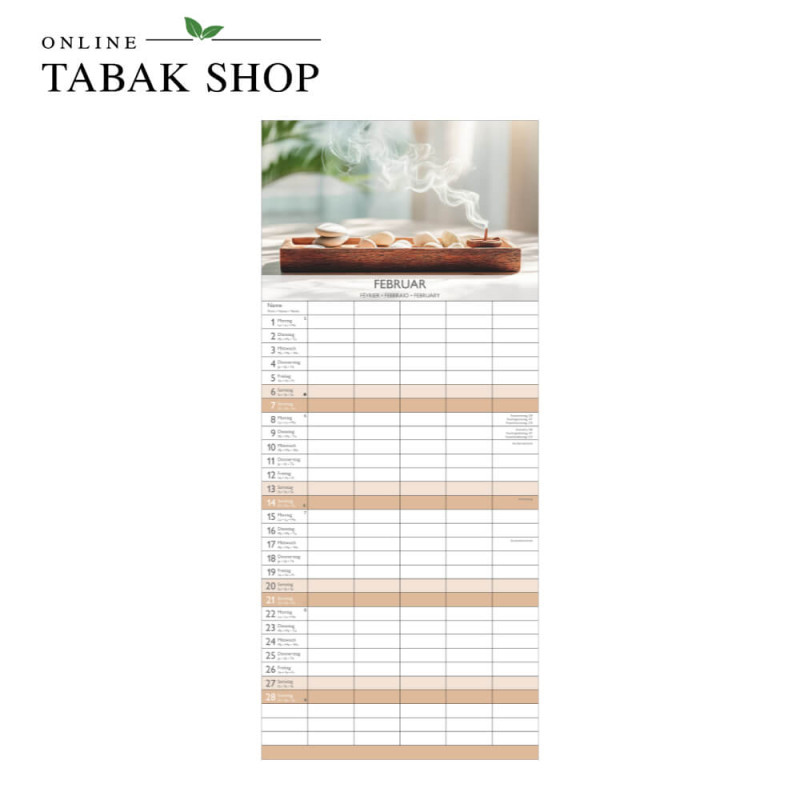 Zen (Wandkalender) Februar