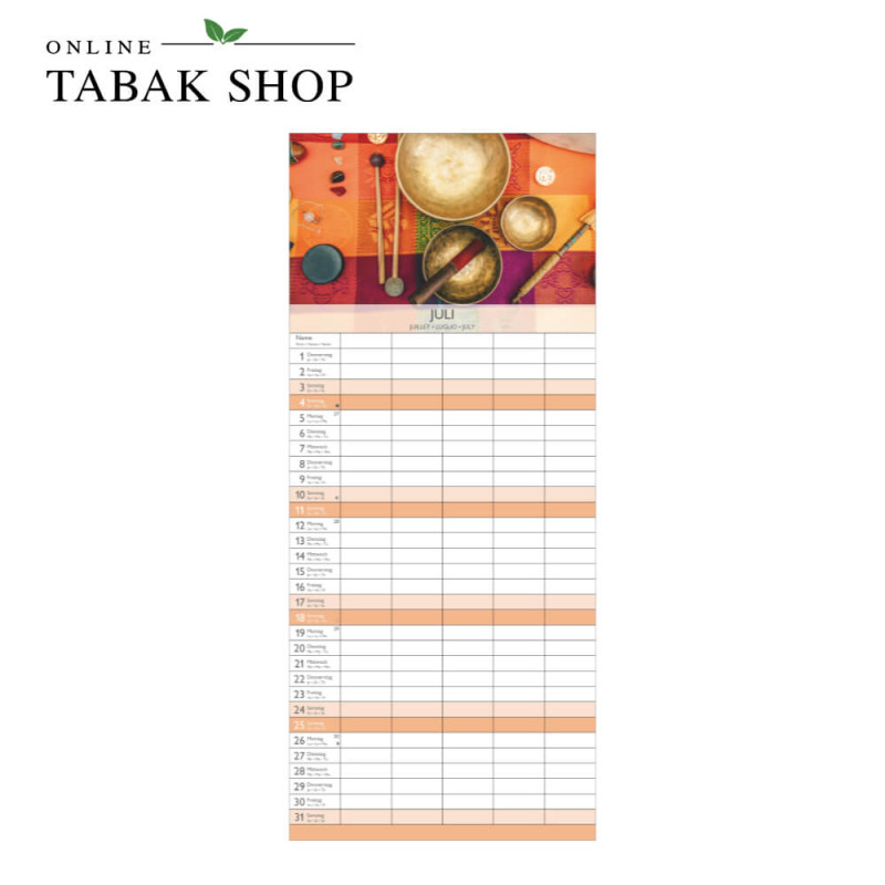 Zen (Wandkalender) Juli