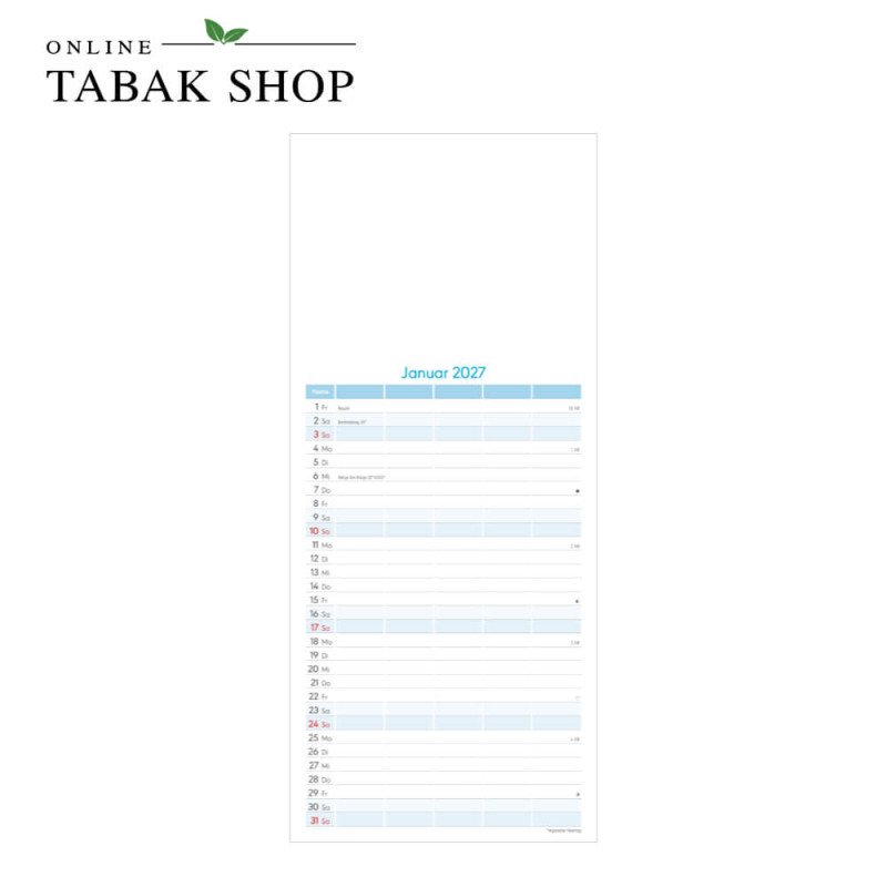 Kreativkalender Familienplaner (Bastelkalender) Januar